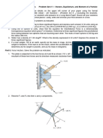 Problem Set 1 Vectors Equilibrium and Moment of A Particle