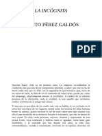 13 La Incógnita Autor Benito Pérez Galdós