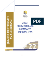 2022 Jce Summary of Provisional Results Final Report Final 2022