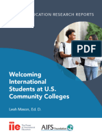 Welcoming International Students at US Community Colleges - Institute of International Education - 2022