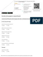 Lista de Verificacion de La Inspeccion de Contenedores de La Iso