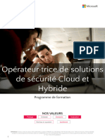 (2024) - (OSSCH) Programme de Formation - Opérateur de Solutions de Sécurité Cloud Et Hybride - Version 7+12