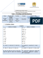 Unit 1 Greetings and Introductions