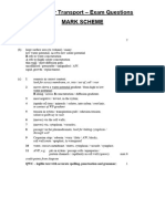 9.2 Exam Questions - Mark Scheme