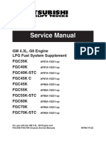 Mitsubishi Forklift Trucks GM4.3L (G6) Fuel System Supplement FGC35K-70K STC