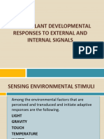 BIO109P Module 3. Plant Developmental Responses To External & Internal Signals