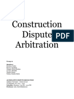 Construction Dispute Arbitration