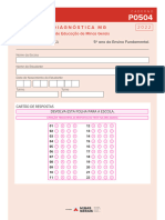 Avaliação Diagnóstica MG: Língua Portuguesa