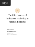 Influencer MKT (Dissert)