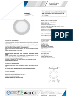 4206 13 Mini Aircom Led Circular Empotrable 13W