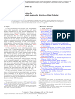 Standard Specification For Welded, Unannealed Austenitic Stainless