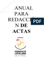 Manual para Redacción de Actas