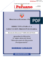 Directiva de Ejecucion Presupuestal