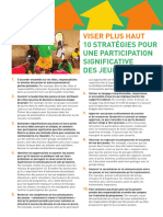 Viser Plus Haut - 10 Strategies Pour Une Participation Significative Des Jeunes