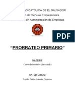 Prorrateo Primario