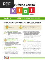 LIÇÃO - Cultura - Crista - Kids - Online - (1) - Fev - 2024