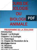 Cours de Zoologie L1 Biologie