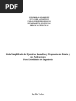 Guia Simplificada de Ejercicios de Limite y Sus Aplicaciones LISTA