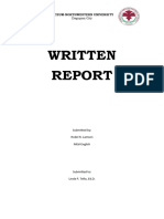 Foundation in Education Written Report