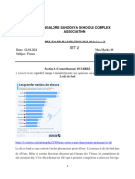 Grade 10 Preboard Examination French Set 2 QP