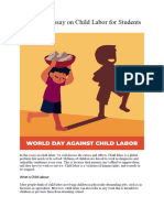 Essay On Child Labour