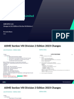 Synopsis of Changes in Section VIII Div2 E2023