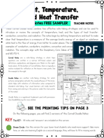 Heat, Temperature, and Heat Transfer: Cornell Doodle Notes FREE SAMPLER