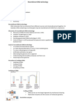 Recombinant DNA Technology