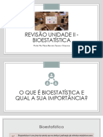 Revisão Unidade II - Bioestatística