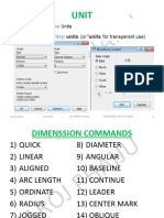 ACAD - Unit & Dimenssion