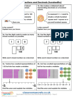 Year 5 Equivalent Fractions and Decimals Hundredths RPS