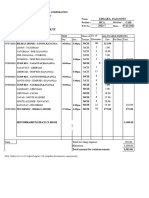 Statement of Reimbursement