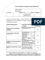 Ficha de Requerimento e Relatório 2