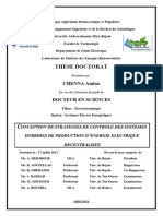 Concéption de Stratégies de Controle Des Systèmes Hybrides de Production D'énergie Électrique Décentralisée