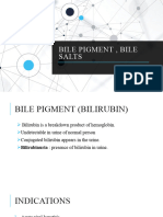 Bile Pigment Bile Salts