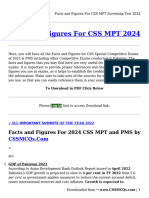 Facts and Figures For CSS MPT Screening Test 2024