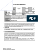 Sílabo Gestion de La Calidad