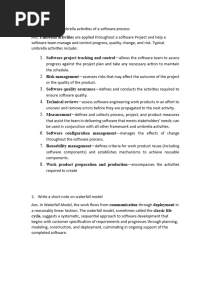 Illustrate The Umbrella Activities of A Software Process