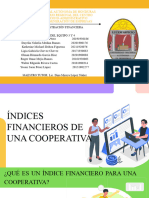 Presentación Indices Financieros en Una Cooperativa