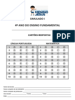 Simulado I Língua Portuguesa e Matemática