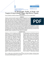 Prevalence of and Demographic Profile of People With Tungiasis Living in Danida Village, Jinja District, Uganda.