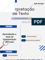 Interpreta o de Texto