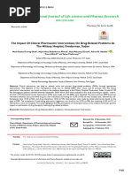 The Impact of Clinical Pharmacists Inter