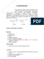 Aula Prática - ALCALÓIDES INDÓLICOS