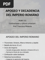 Apogeo y Decadencia Del Imperio Romano