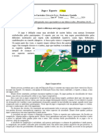 Atividade Jogo e Esporte de Educação Física - 1º Etapa