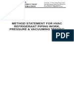 Method Statement For Hvac Refrigerant Piping Work