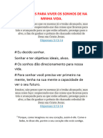 5 Principios para Viver Os Sonhos de Deus Na Minha Vida