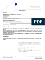 Resumo Direito Administrativo Aula 01 Regime Juridico Celso Spitzcovsky