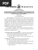 Gazette Copy - Odisha Grama Panchayats (Extension To Scheduled Areas) Rules, 2023